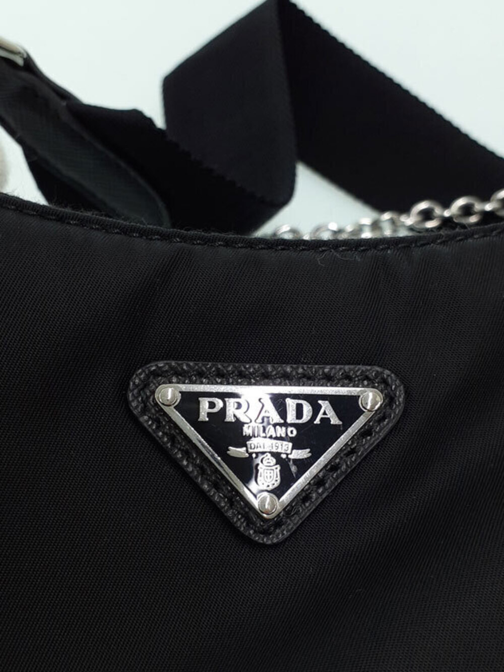 Prada ReEdition ReNylon Black 2005 Bag Chain - Picture 7 of 9